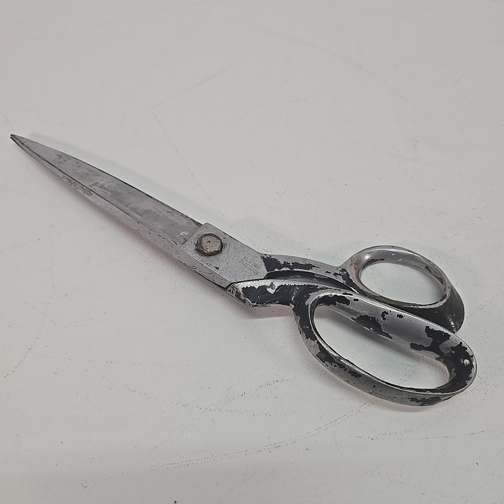 Vintage Gold Seal 12" Scissors 6"‎ Blade Pro Dressmaker Shears
